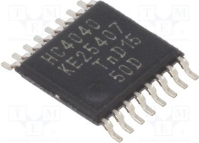 Фото 1/2 74HC4040PW,112, Counter Single 12-Bit Binary UP 16-Pin TSSOP Bulk