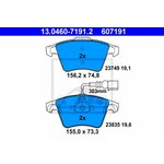 13-0460-7191-2, Колодки торм.пер./дат.