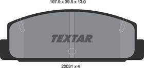 2003101, Колодки тормозные дисковые задн MAZDA: 323 F VI 1.9 16V 98-04, 323 S VI 1.9 16V 98-04
