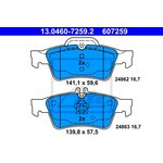 13046072592, Колодки тормозные дисковые задн, MERCEDES-BENZ ...