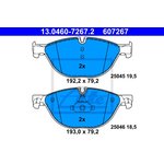 13046072672, Колодки тормозные дисковые передн, BMW: 5 525 d/530 d/530 d ...