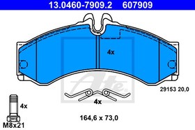 13046079092, Колодки тормозные дисковые ,MB: SPRINTER 2-t c бортовой платформой 208 CDI/208 D/210 D/211 CDI/212 D