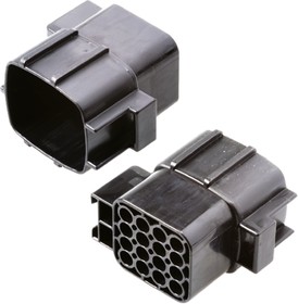 Фото 1/2 368050-1, EconoSeal J Mark II Automotive Connector Plug 16 Way