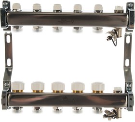 Коллекторный блок для теплого пола и радиаторного отопления 1x3/4EU отв.-5, GK 73105