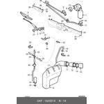 1665014, Крышка резьбовая бачка стеклоомывателя DAF