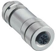 0976 PFC 101, M12 Straight Socket Cable socket M12 5-pin, 5 Poles, B-Coded, Screw Terminal