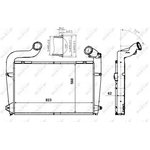 30224, Интеркулер (823х560х62) SCANIA G 230 -