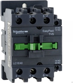 Фото 1/3 Schneider Electric EasyPact TVS TeSys E Контактор 3P 80А 400В AC3 220В 50Гц