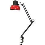 Настольный светильник Бета-К на струбцине МС, 60Вт, без лампы, ЛОН, Е27 красный 903
