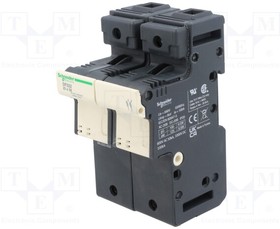 DF222, Fuse base; for DIN rail mounting; Poles: 3