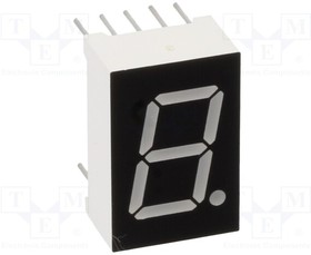 OSL10501-IYG, Display: LED; 7-segment; 12.7mm; 0.5"; No.char: 1; yellow-green