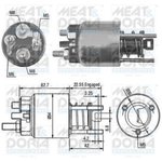 46080, 46080_реле втягивающее!\ BMW E36/E46/Z3 2.0/2.5 90