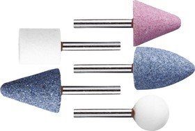 Фото 1/3 STAYER 5 предм., хвостовик d 3.2 мм, набор абразивных минишарошек-насадок (2988-H5)