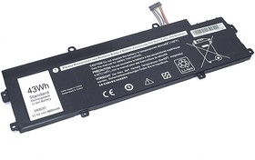 Аккумуляторная батарея для ноутбука Dell Chromebook 11 3120 11.1V 43Wh черная OEM