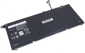 Аккумуляторная батарея для ноутбука Dell XPS 13 9343 9350 (JD25G) 7.4V 52Wh черная OEM