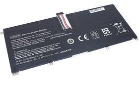 Аккумуляторная батарея для ноутбука HP Envy Spectre XT 13-2120t (HD04-4S1P) 14.8V 3200mAh OEM черная