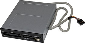 Фото 1/5 35FCREADBK3, 7 port USB 2.0 Internal Memory Card Reader for Multiple Memory Cards