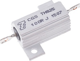 Фото 1/4 100Ω 25W Wire Wound Chassis Mount Resistor THS25100RJ ±5%