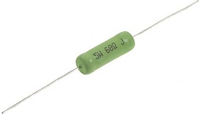 Фото 1/2 68Ω Wire Wound Resistor 5W ±5% EP5W68RJ