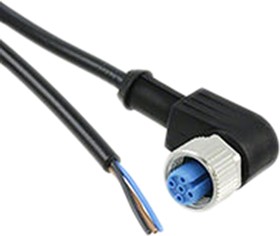 Фото 1/2 1-2273077-1, Right Angle Female 3 way M12 to Unterminated Sensor Actuator Cable, 1.5m