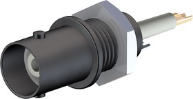Фото 1/4 BNC socket 50 Ω, RG-58, solder connection, straight, 67.9764-21