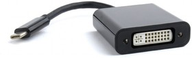 Фото 1/2 Переходник Cablexpert USB Type-C/DVI, 15см, пакет (A-CM-DVIF-01)