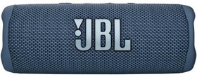 Фото 1/10 Портативная акустика JBL Flip 6 синий, Bluetooth 5.1, время воспроизведения 12 ч, емкость аккумулятора 4800 mAh, время заряда 2,5 ч, цвет си
