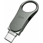 USB Flash накопитель 64Gb Silicon Power Mobile C80 Silver (SP064GBUC3C80V1S)