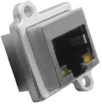 SS-60400-001, Modular Connectors / Ethernet Connectors SING PORT VERT JACK LED