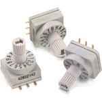 428521420916, Rotary Switches WS-ROSV IP67 16Pos 2.54mm Lt Grey