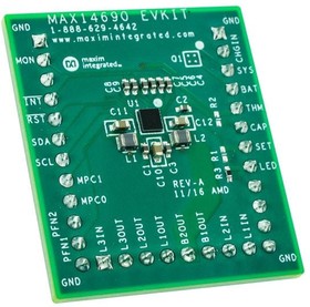 MAX14690EVKIT#, Power Management IC Development Tools Evkit for Wearable Charge-Management Sol