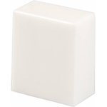 TACWHT, Rectangular Pushbutton Switch Cap - White - Snap Fit