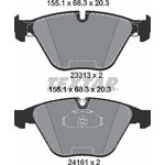 2331303, Колодки тормозные дисковые передн BMW: 3 06-, 3 Touring 06- ...