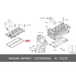 13270-EN200, Прокладка крышки клапанной NISSAN Qashqai (J10E),Tiida OE