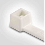 111-91819 T18R-PA66V0-WH, Cable Tie, 100mm x 2.5 mm, White Polyamide 6.6 (PA66) ...