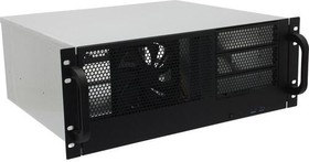 Procase RM438-B-0 Корпус 4U server case,3x5.25+ 8HDD,черный,без блока питания,глубина 380мм, MB ATX 12"x9.6"