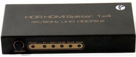 Фото 1/5 VCOM DD424 Разветвитель HDMI Spliitter 1= 4 2.0v.