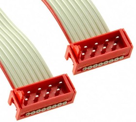 Фото 1/3 2205062-1, Micro-MaTch Series Flat Ribbon Cable, 8-Way, 1.27mm Pitch, 75.5mm Length, Micro-MaTch IDC to