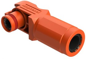 ATHP061RS08NN-35-ORG, Heavy Duty Power Connectors 8mm RA plug socket 130A/1000V, orange