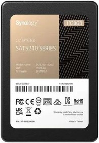 Фото 1/4 SSD жесткий диск SATA 2.5" 1.92TB 6GB/S SAT5210-1920G SYNOLOGY