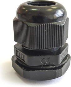 Сальник mg 12 пластик (3-6,5 мм) ip68 черный zeta30925