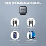 Сетевое зарядное устройство ANKER A2663, USB type-C, 65Вт, 3.25A, черный [a2663g11]