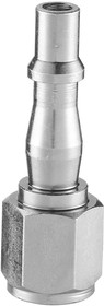 Фото 1/3 BRP 066101P2, Treated Steel Female Plug for Pneumatic Quick Connect Coupling, G 1/4 Female Threaded