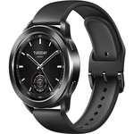 Смарт-часы Xiaomi Watch S3, 1.43", черный / черный [bhr7874gl]