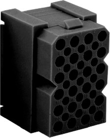 Фото 1/3 SMS24R1, SMS Female Connector Housing, 24 Way, 6 Row