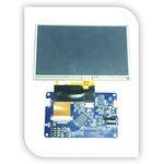VM816C50A-D, EVE Credit Card Board 5in LCD Development Module With SPI for BT816 Embedded Video Engine
