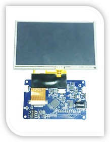 Фото 1/6 VM816C50A-D, EVE Credit Card Board 5in LCD Development Module With SPI for BT816 Embedded Video Engine