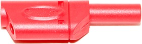 Фото 1/3 BU-31104-2, Red Male Banana Plug, 4 mm Connector, Solder Termination, 20A, 1000V, Nickel Plating