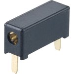 M3498-98, Black Female Test Socket, 2mm Connector, Plug In, Solder Termination, 5A, 1500V ac/dc, Gold Plating