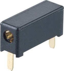 Фото 1/3 M3498-98, Black Female Test Socket, 2mm Connector, Plug In, Solder Termination, 5A, 1500V ac/dc, Gold Plating